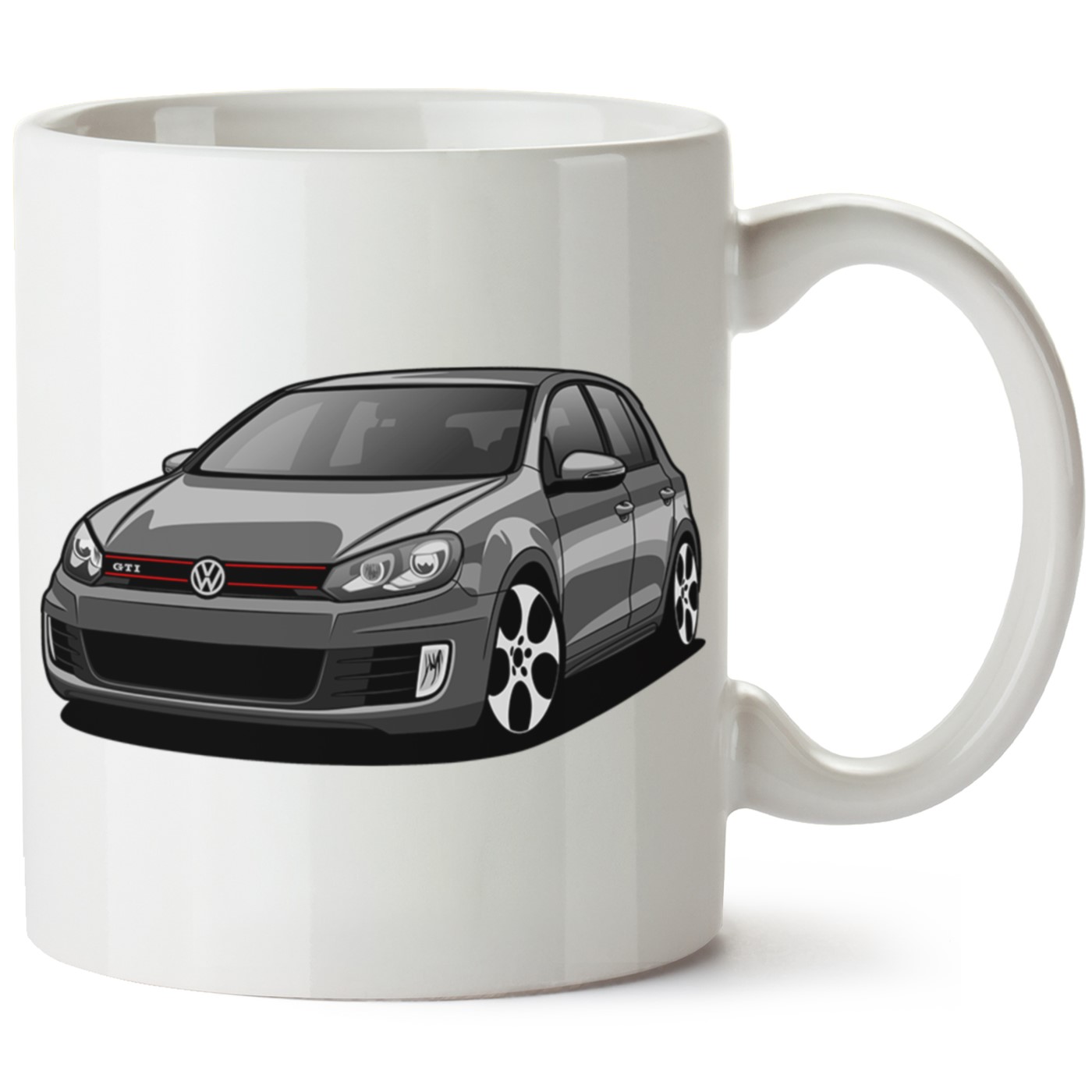 Vw Golf 6 Baskılı Porselen Kupa Bardak