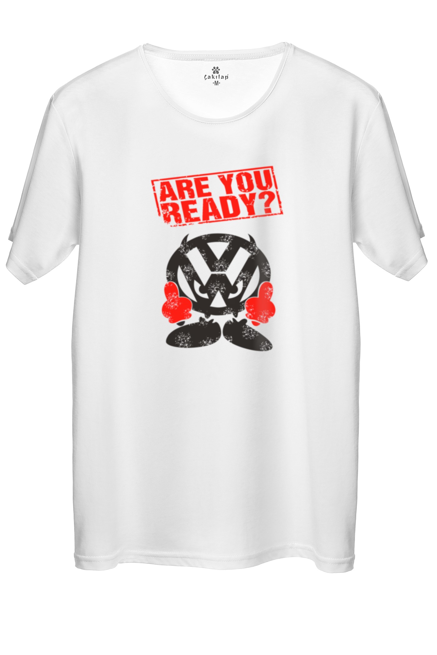 Vw Logo Baskılı Regular Tişört