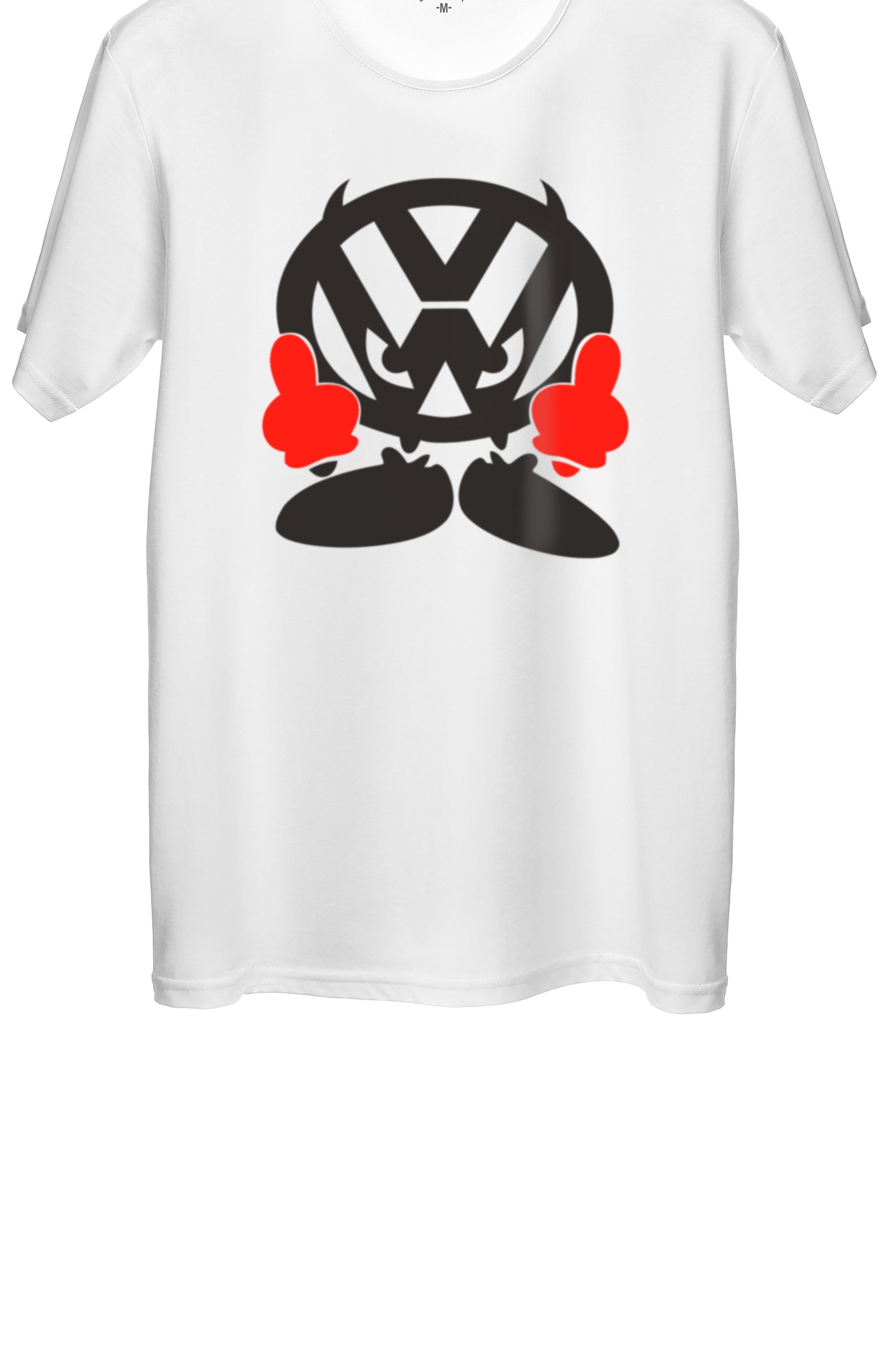 Vw Logo Baskılı Regular Tişört