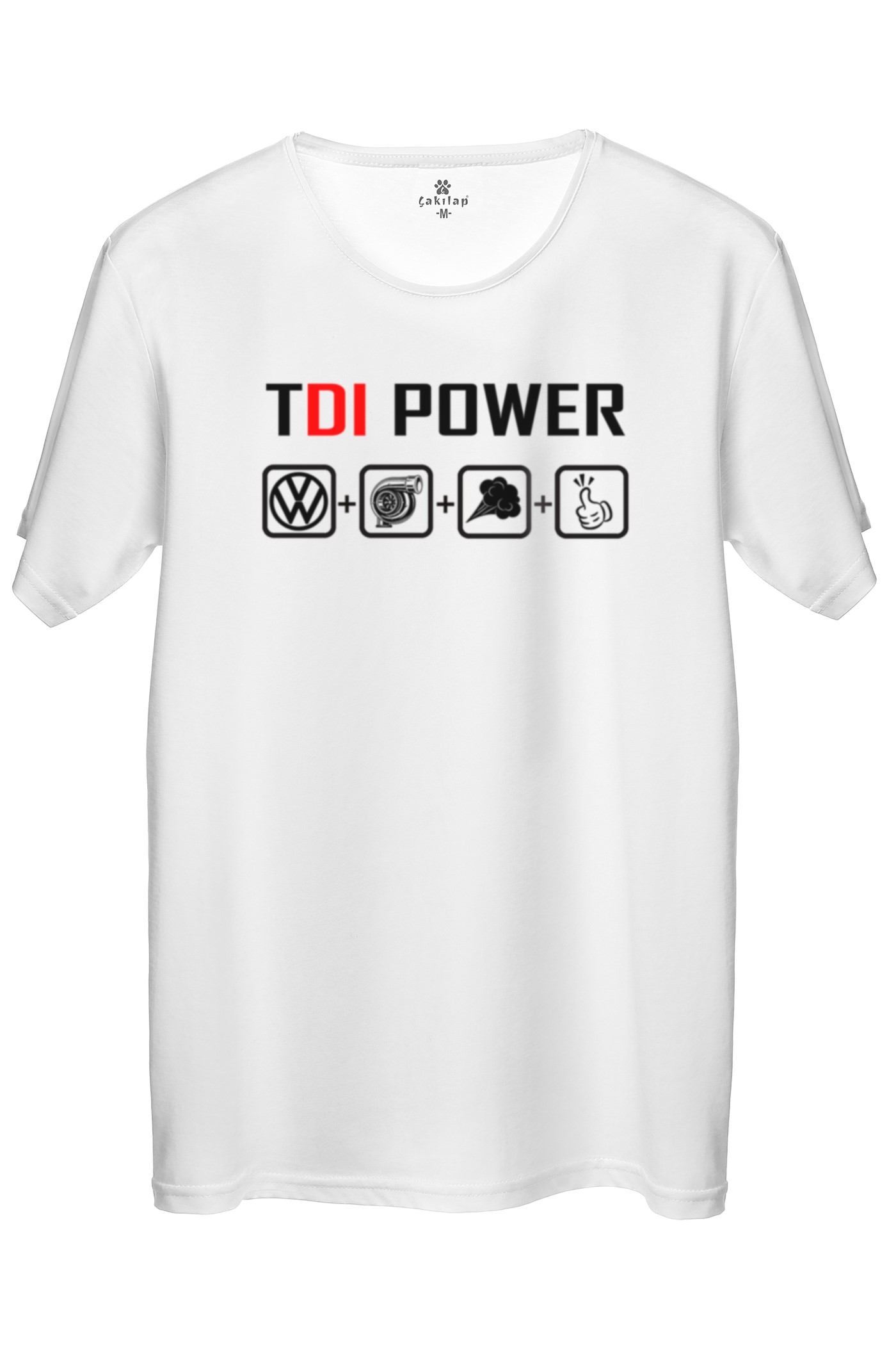 Vw Logo Baskılı Regular Tişört