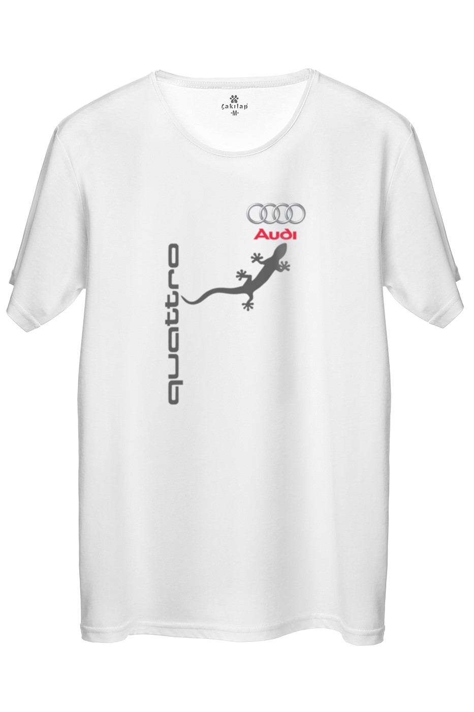 Audi Quattro Logo Baskılı Regular Tişört
