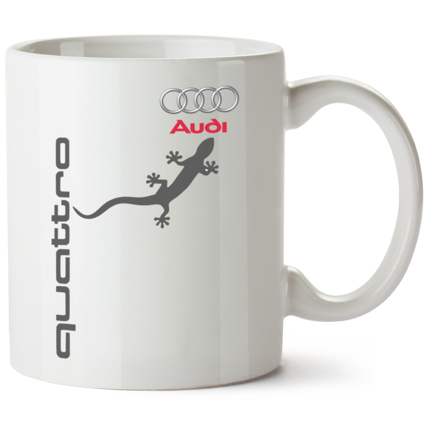 Audi Quattro Logo Baskılı Porselen Kupa Bardak