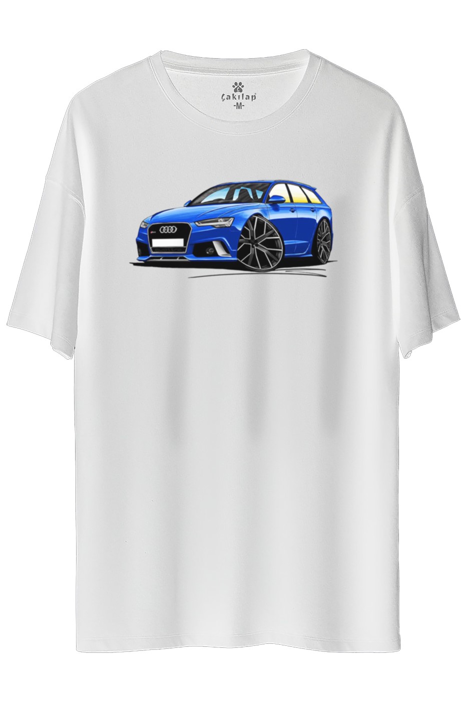 Audi A6 Baskılı Oversize Tişört