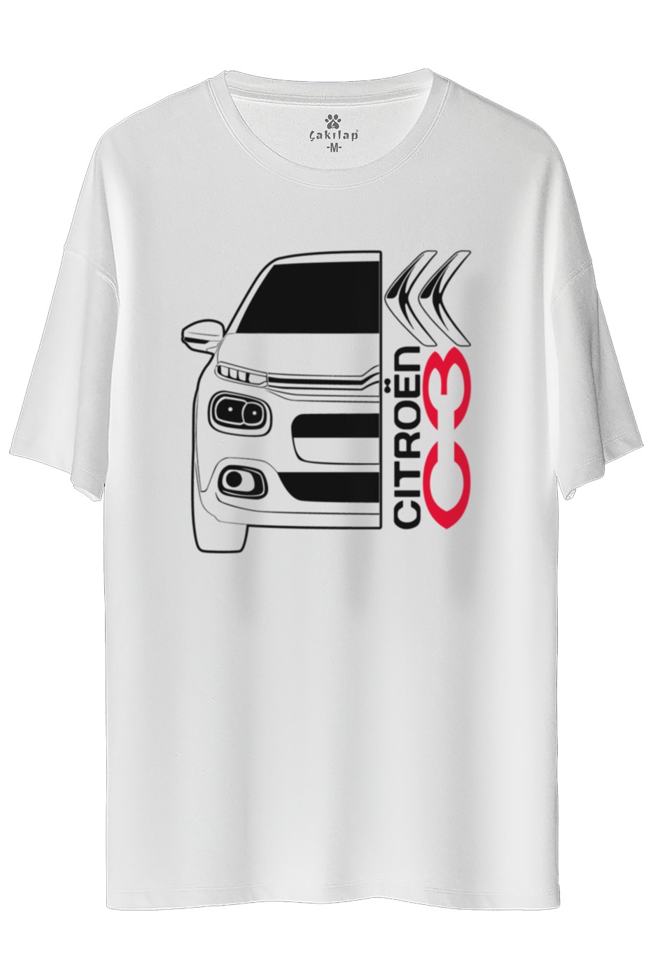 Citroen C3 Baskılı Oversize Tişört
