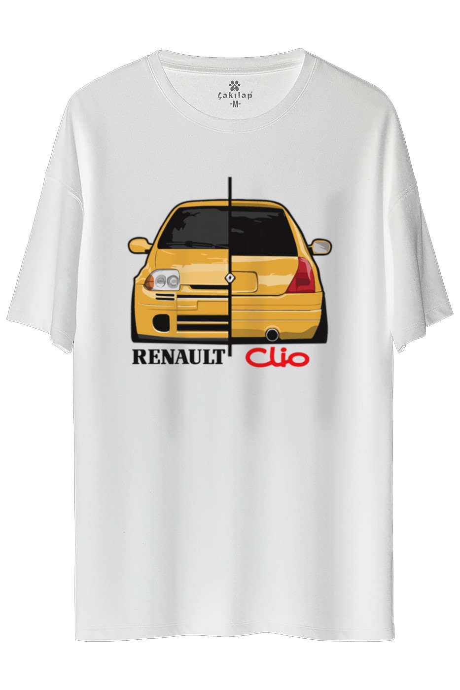 Renault Clio 1 Baskılı Oversize Tişört