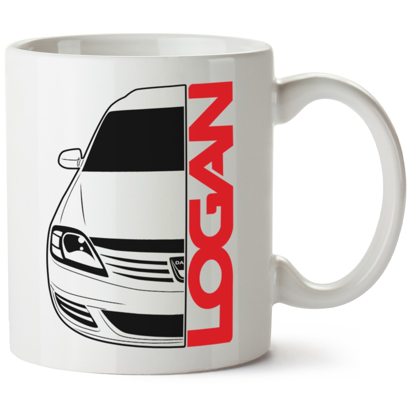 Dacia Logan Baskılı Porselen Kupa Bardak