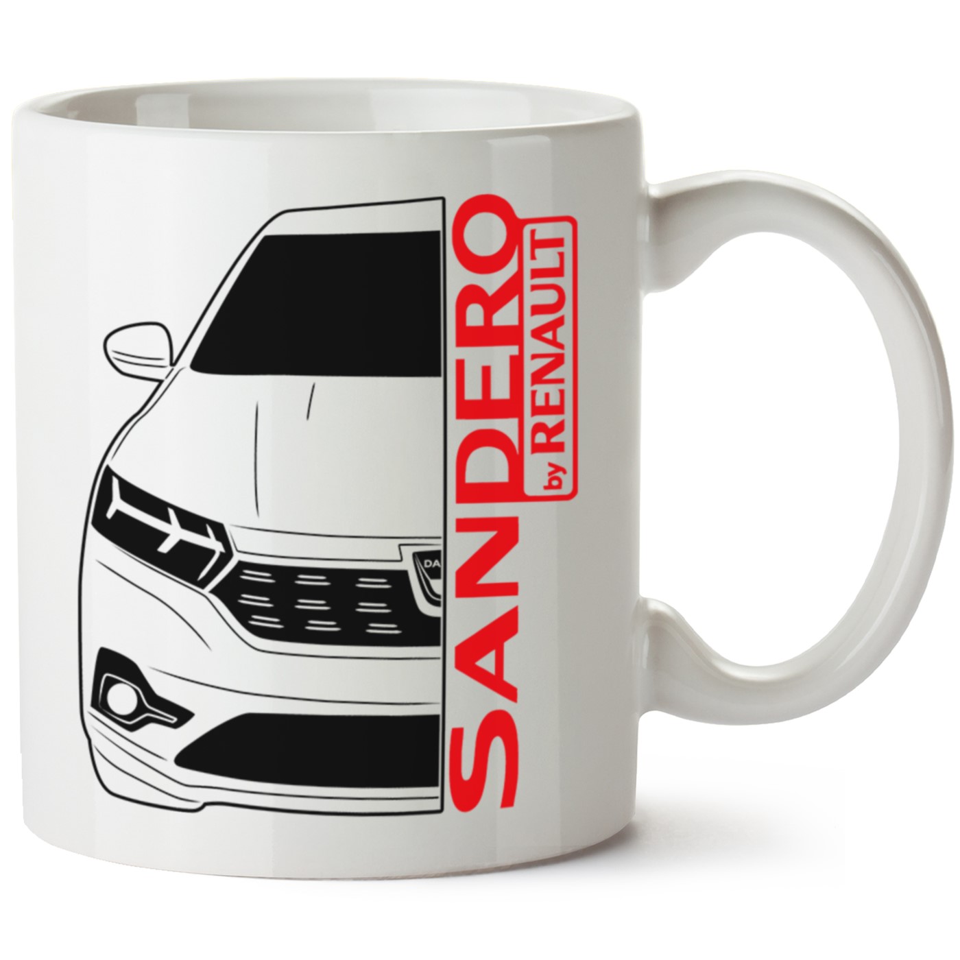 Dacia Sandero Baskılı Porselen Kupa Bardak