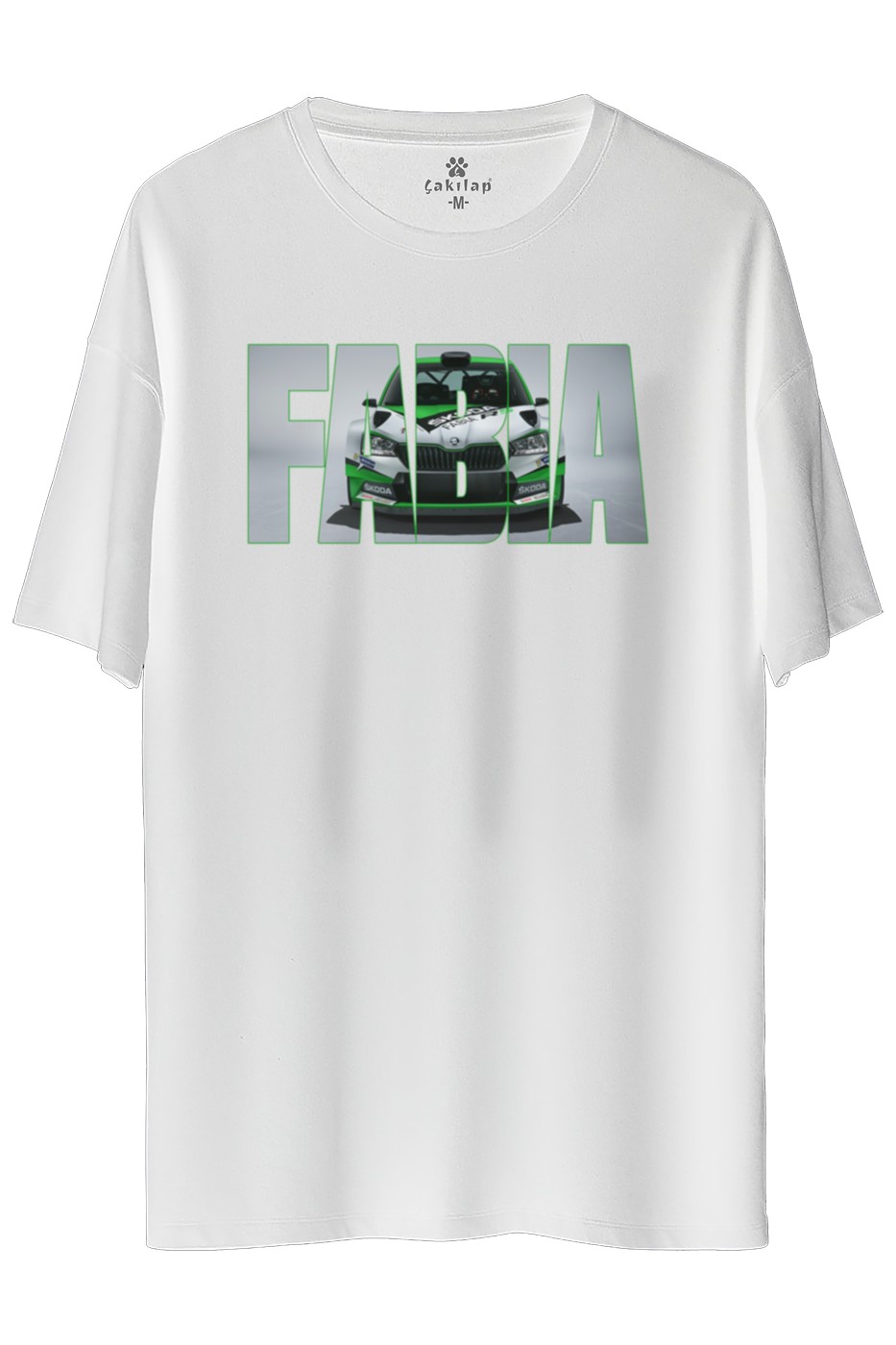Skoda Fabia3 Baskılı Oversize Tişört