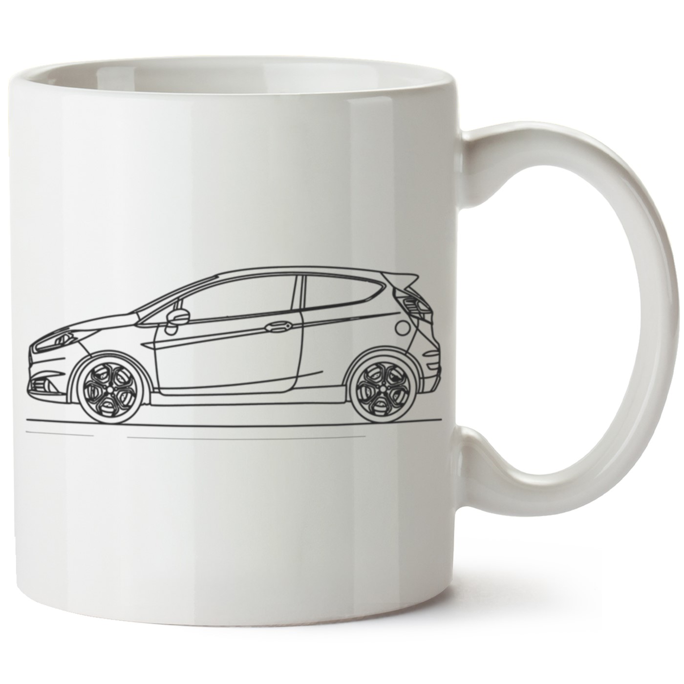 Ford Fiesta Mk7 Baskılı Porselen Kupa Bardak