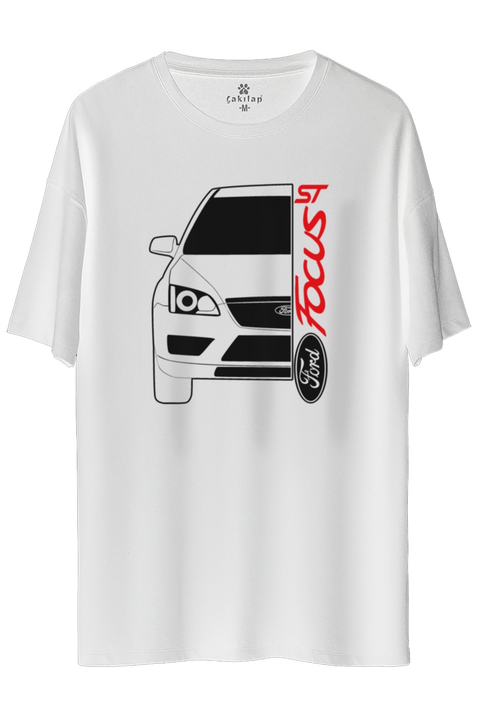Ford Focus Mk2 Baskılı Oversize Tişört