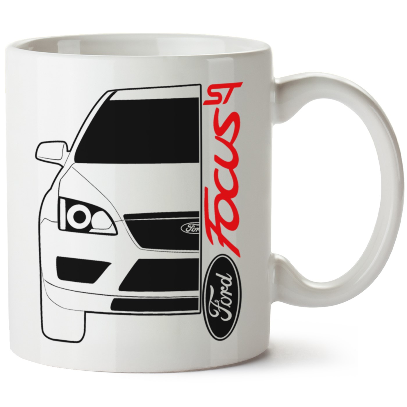 Ford Focus Mk2 Baskılı Porselen Kupa Bardak