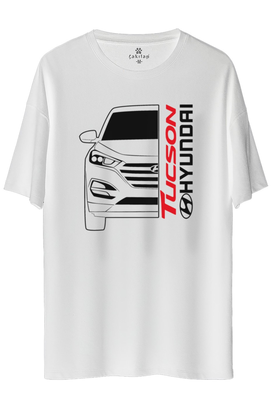 Hyundai Tucson Baskılı Oversize Tişört