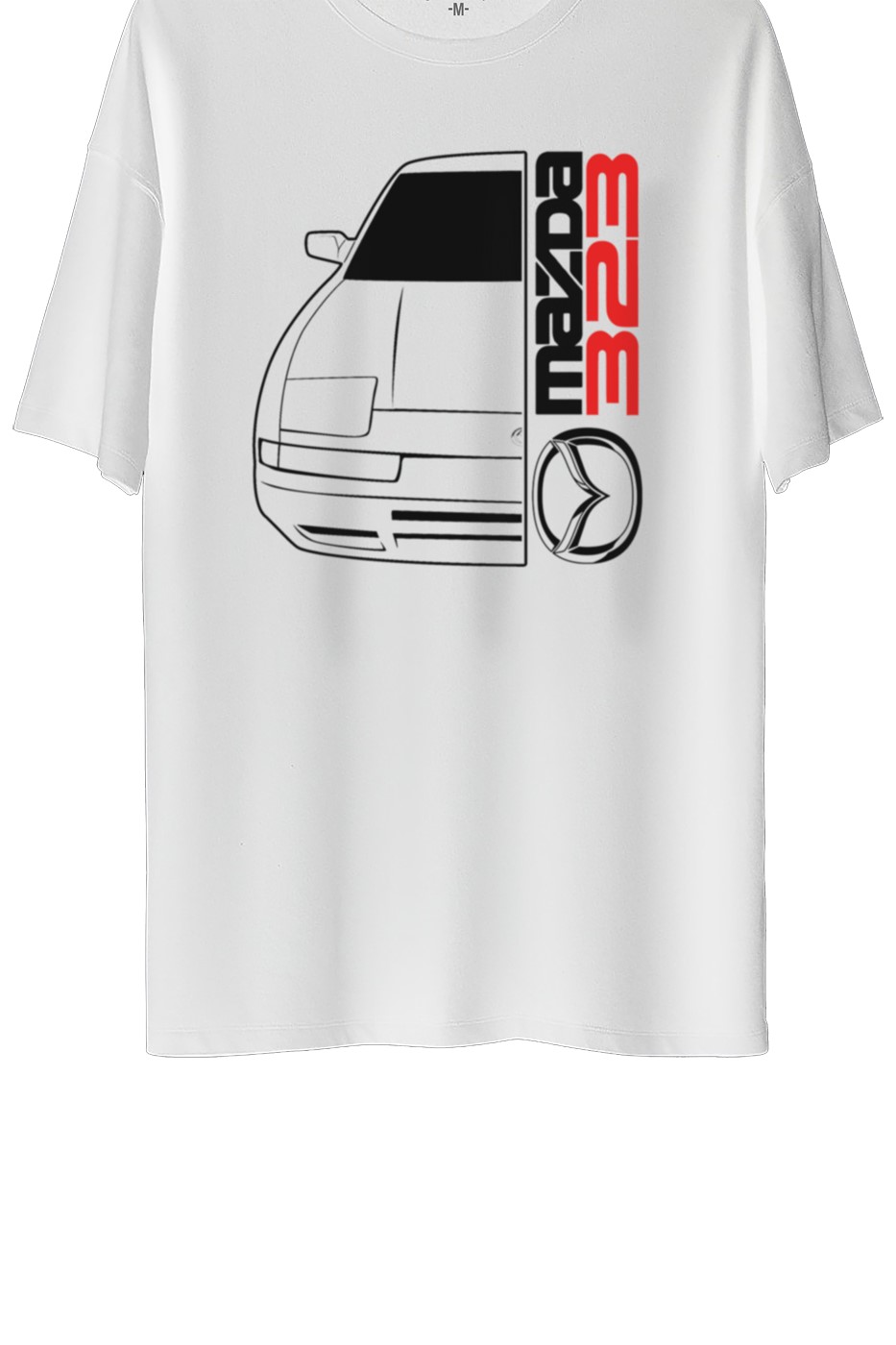 Mazda 323 Baskılı Oversize Tişört