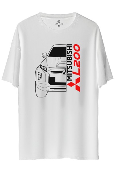 Mitsubishi L200 Baskılı Oversize Tişört