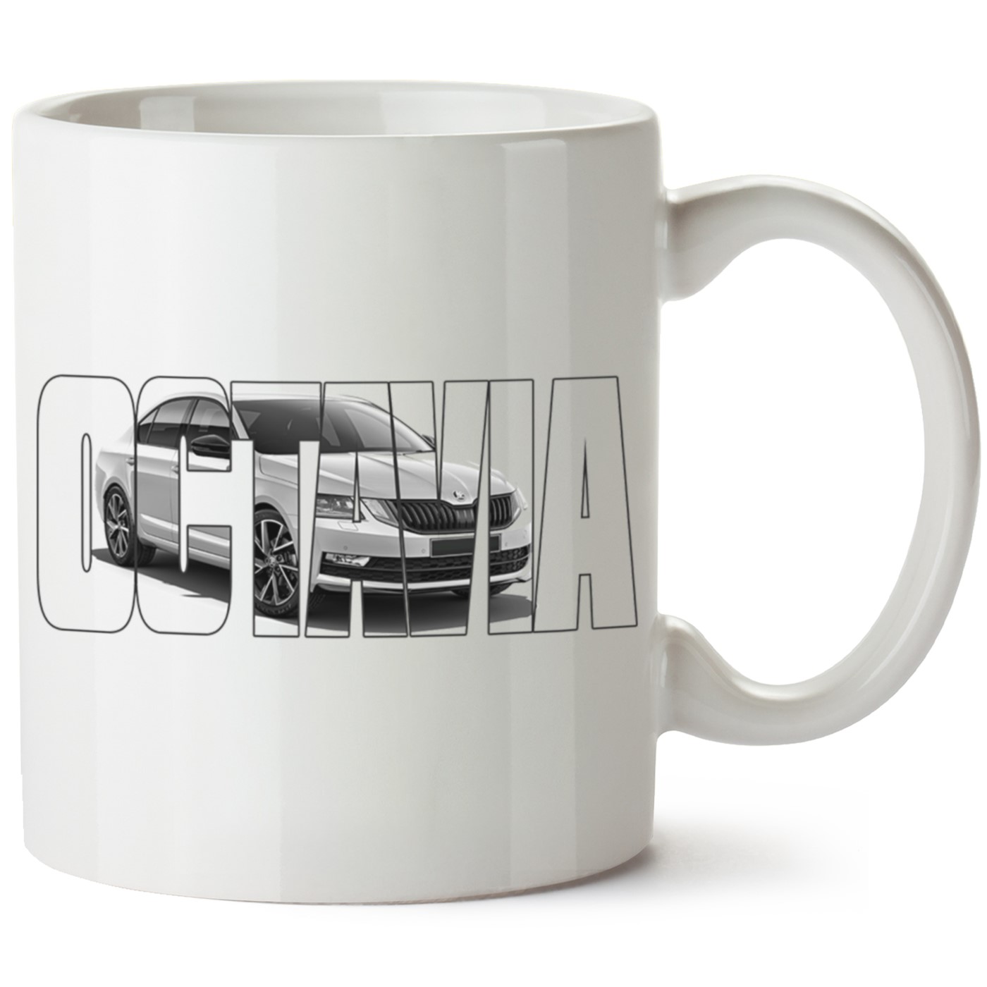 Skoda OctaviaA7 Baskılı Porselen Kupa Bardak