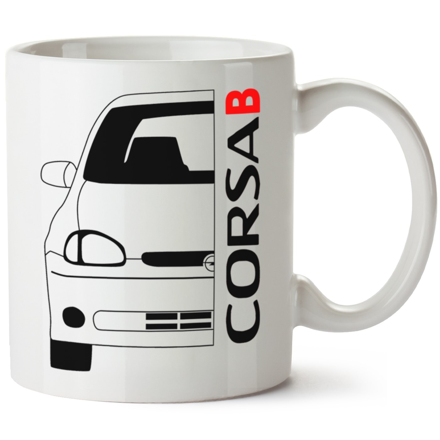 Opel Corsa B Baskılı Porselen Kupa Bardak