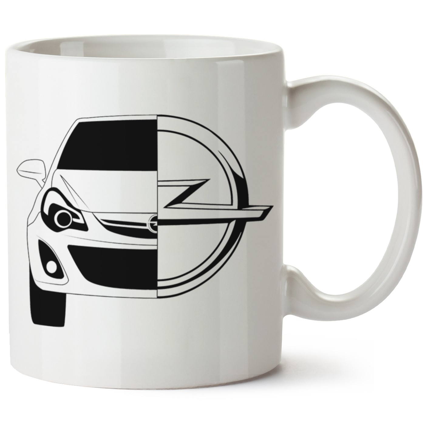 Opel Corsa D Baskılı Porselen Kupa Bardak