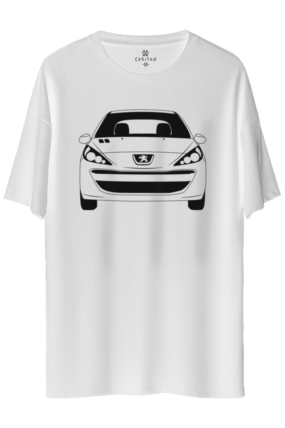 Peugeot 206 Plus Baskılı Oversize Tişört