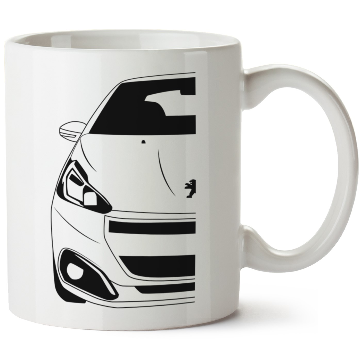 Peugeot 208 Baskılı Porselen Kupa Bardak