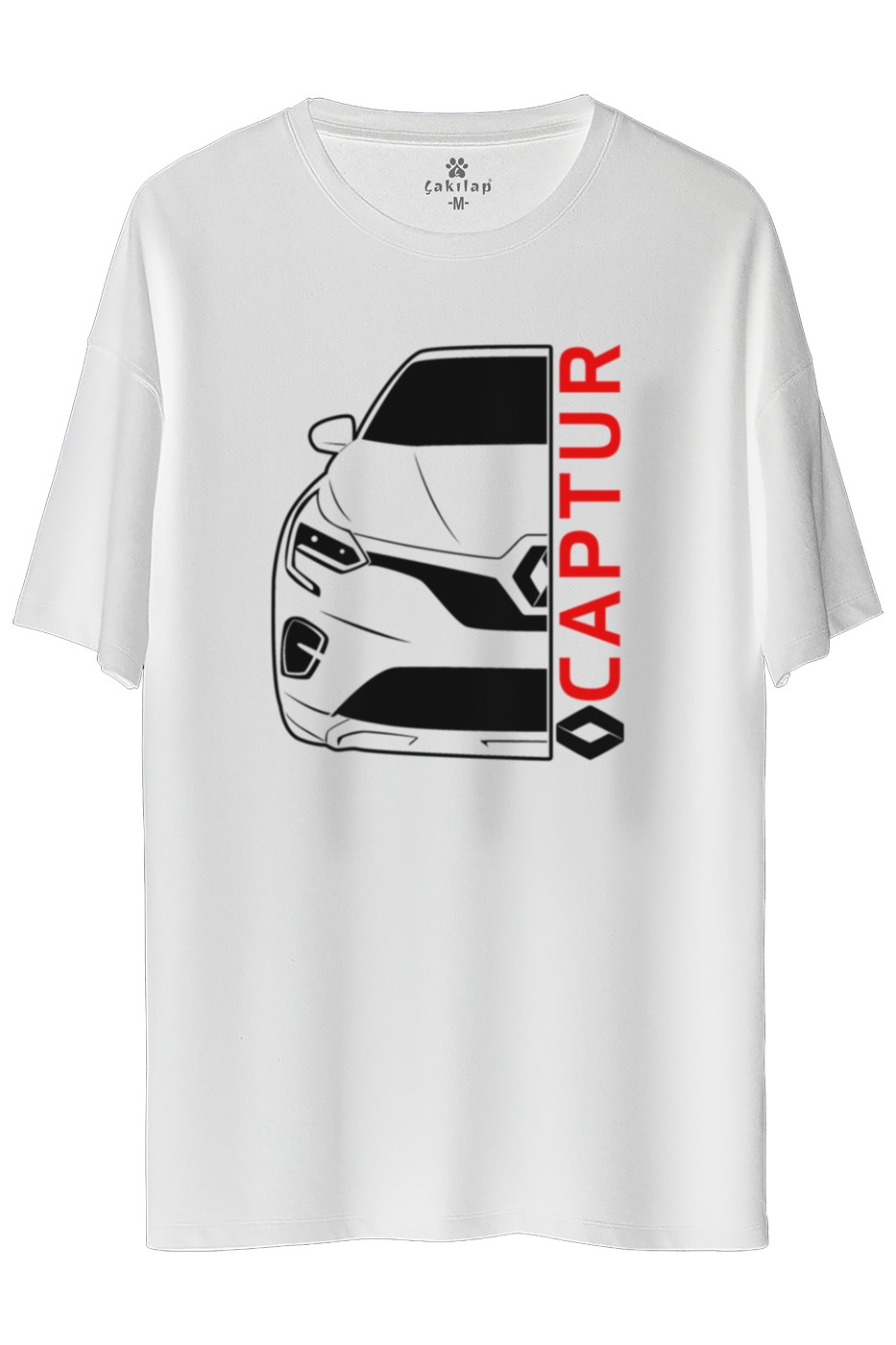 Renault Captur Baskılı Oversize Tişört