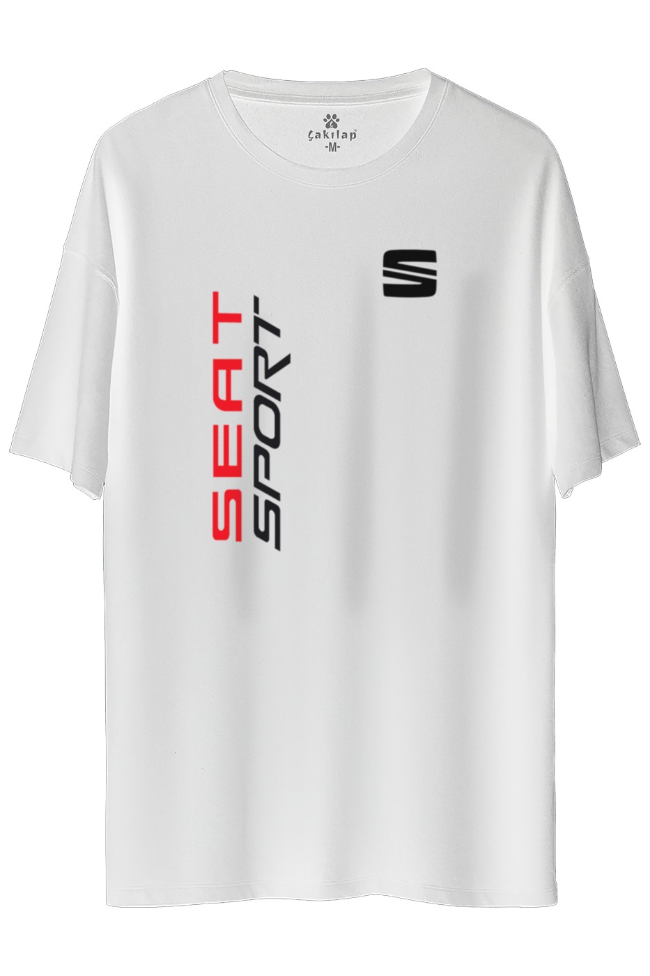 Seat SportLogo Baskılı Oversize Tişört