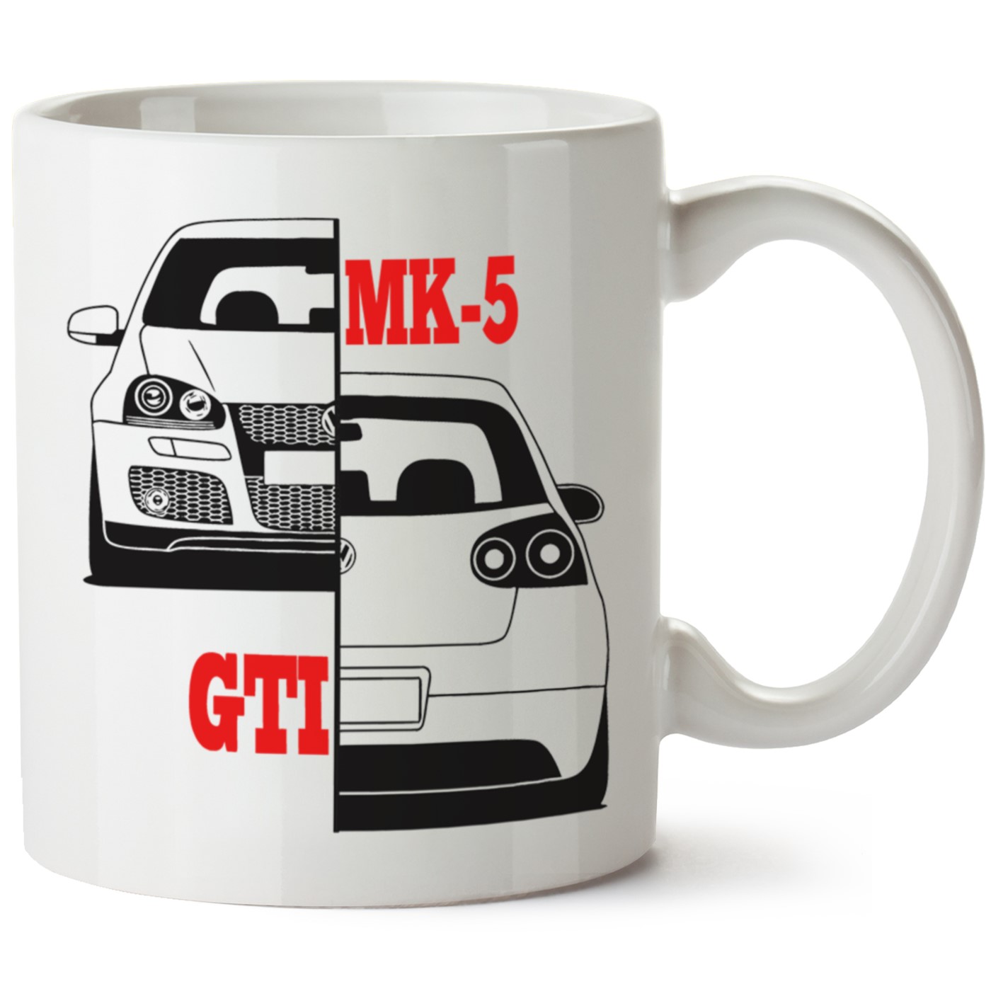 Vw Golf 5 Baskılı Porselen Kupa Bardak