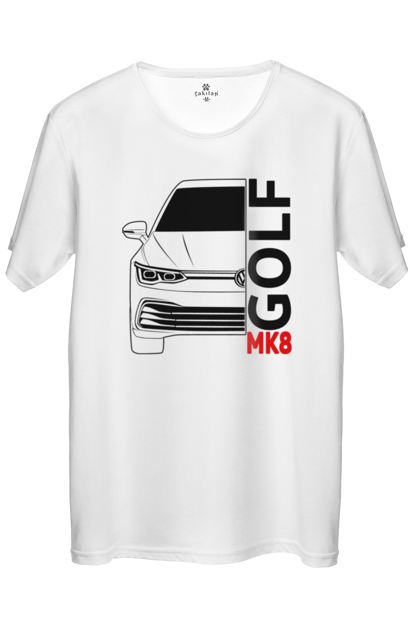 Vw Golf 8 Baskılı Regular Tişört