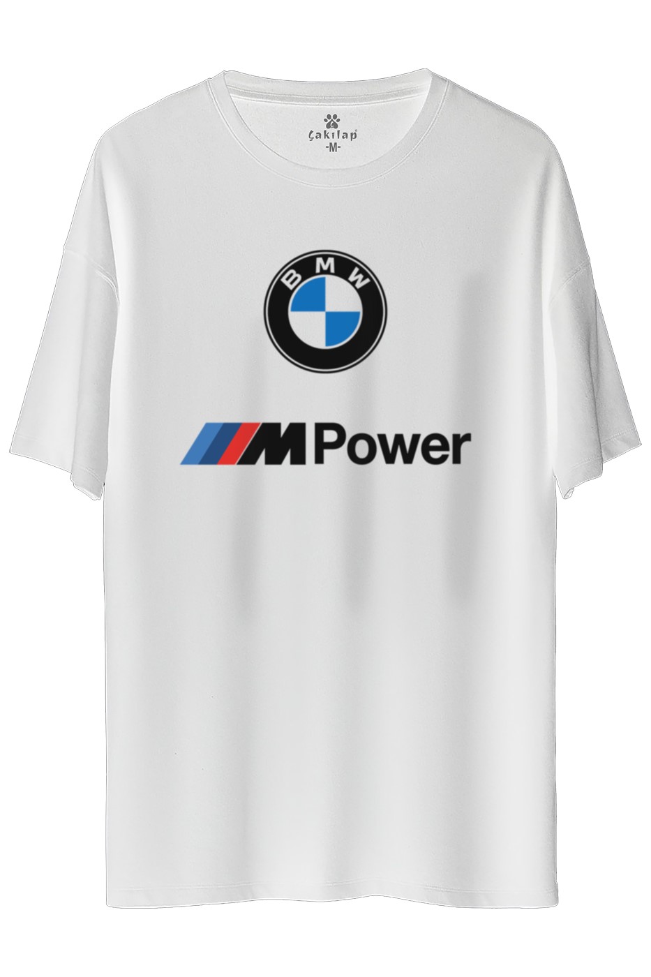 Bmw M Logo Baskılı Oversize Tişört