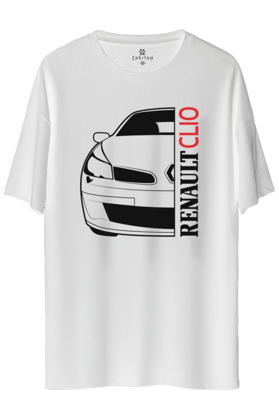 Renault Clio 3 Baskılı Oversize Tişört