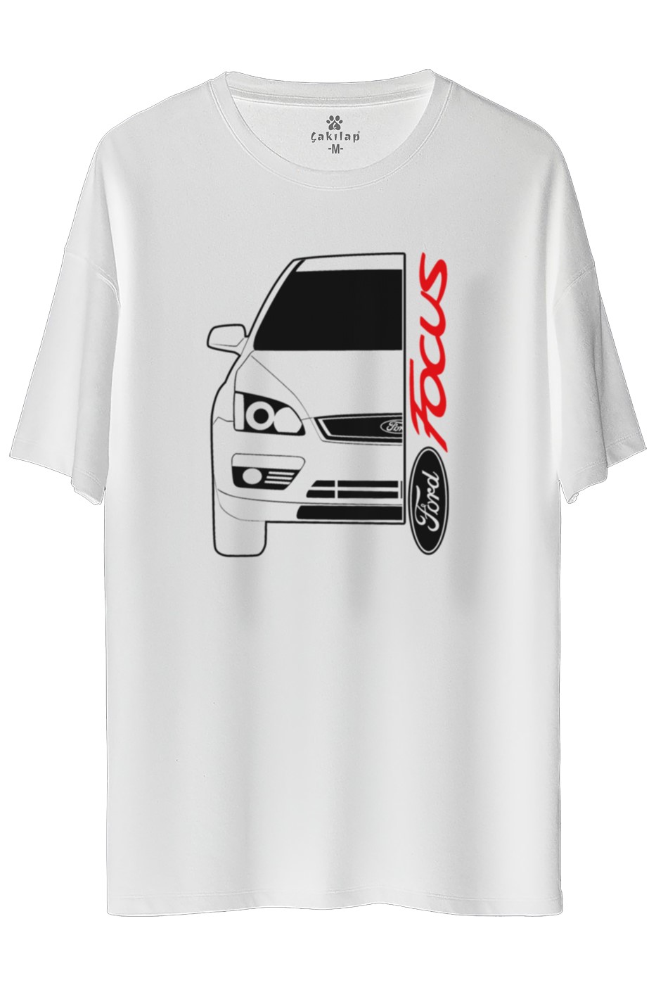 Ford Focus Mk2 Baskılı Oversize Tişört