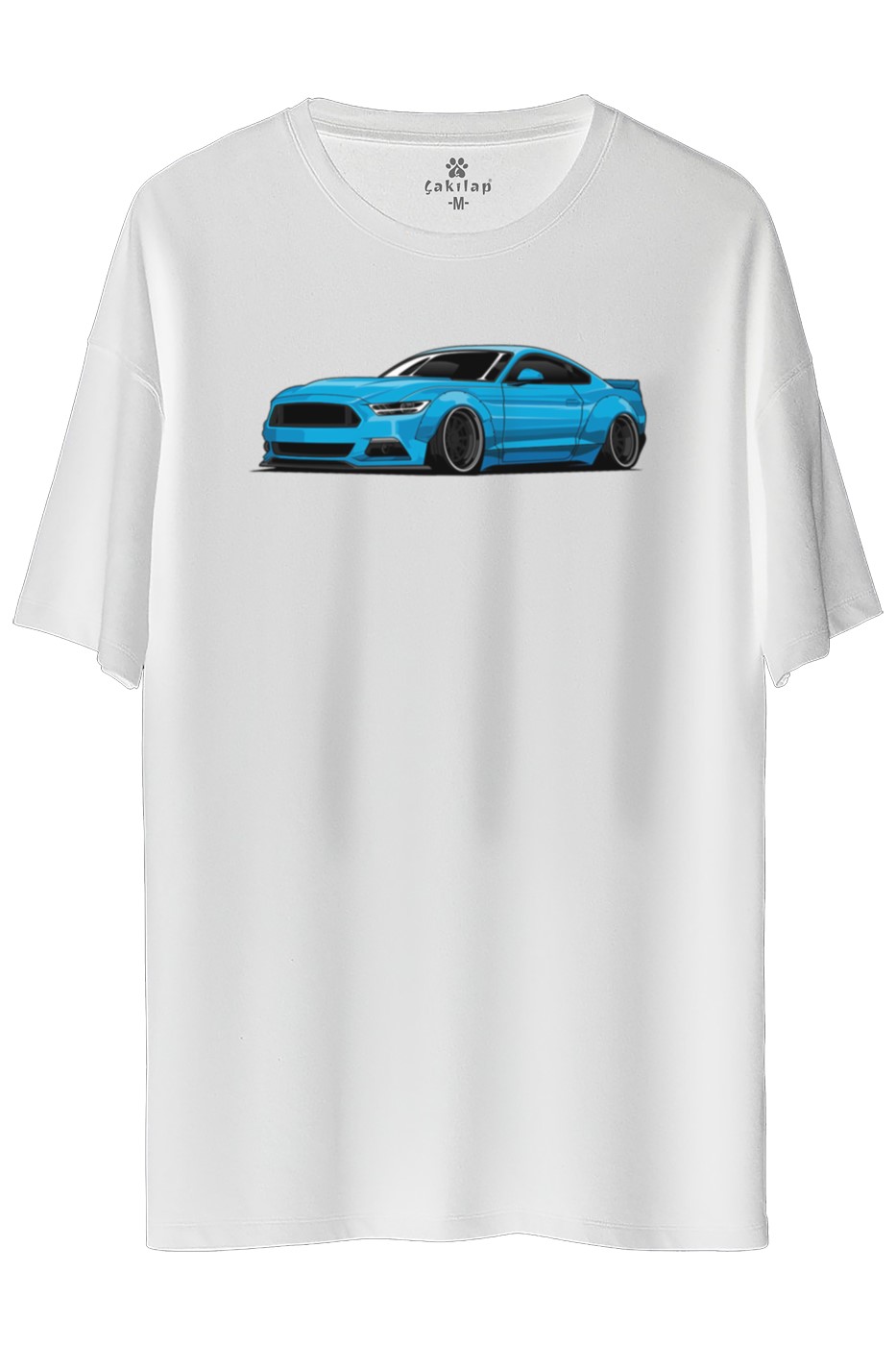 Ford Mustang Baskılı Oversize Tişört