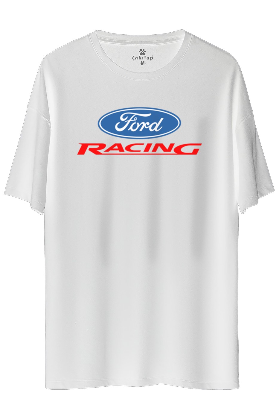 Ford Racing  Baskılı Oversize Tişört