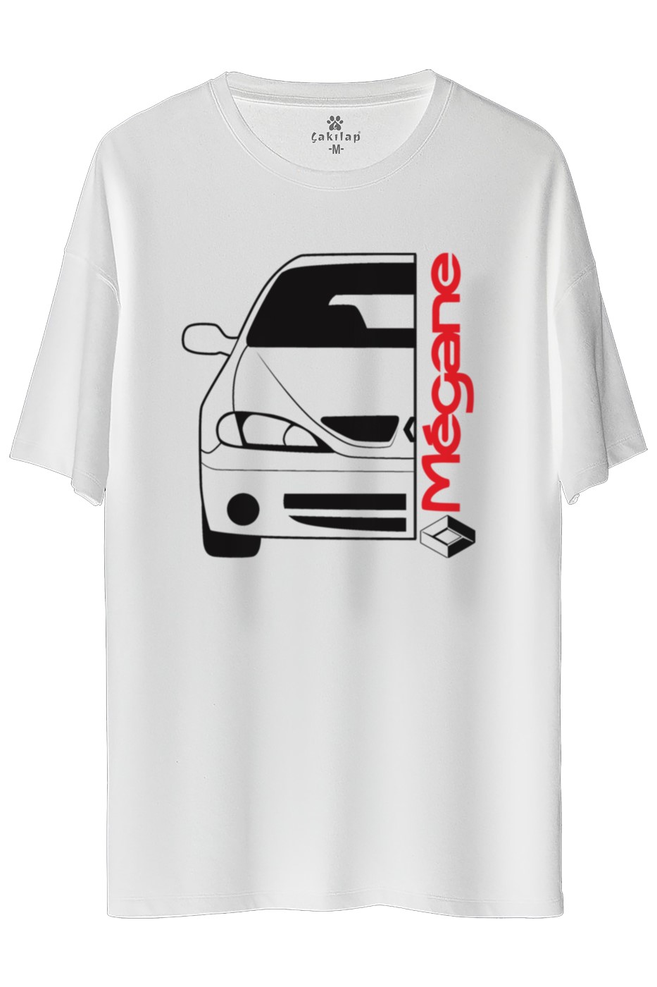 Renault Megane 1 Baskılı Oversize Tişört