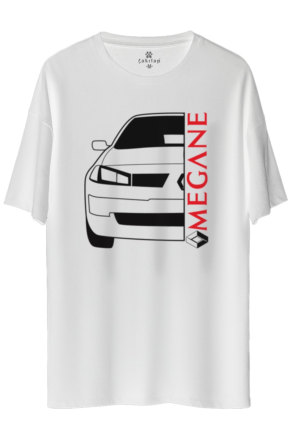 Renault Megane 2 Baskılı Oversize Tişört