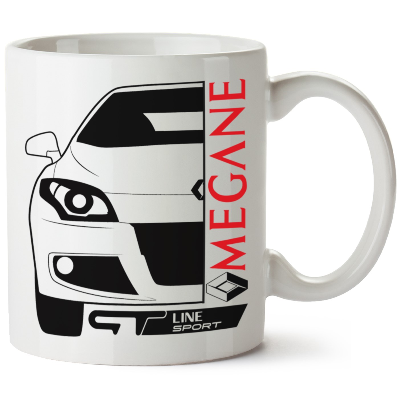 Renault Megane 3Fz1 Baskılı Porselen Kupa Bardak