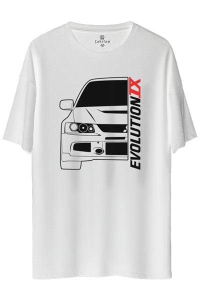 Mitsubishi Evo 9 Baskılı Oversize Tişört