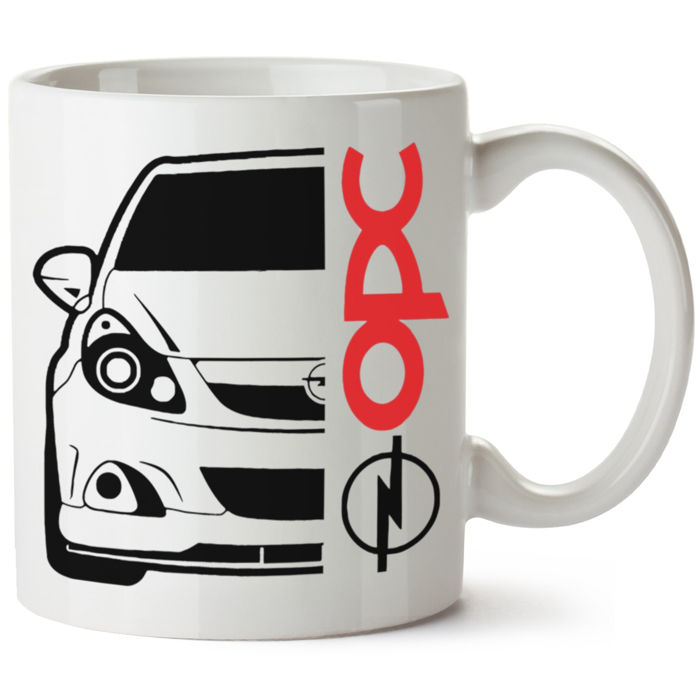 Opel Corsa D Baskılı Porselen Kupa Bardak