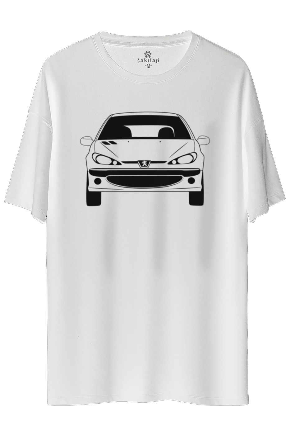 Peugeot 206 Baskılı Oversize Tişört