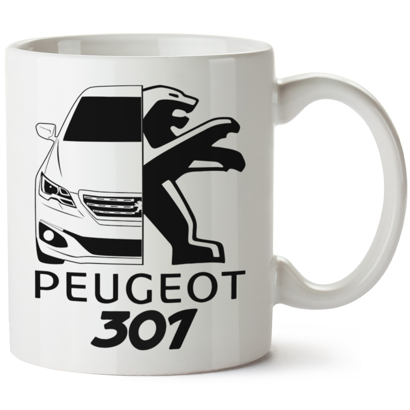 Peugeot 301 Baskılı Porselen Kupa Bardak