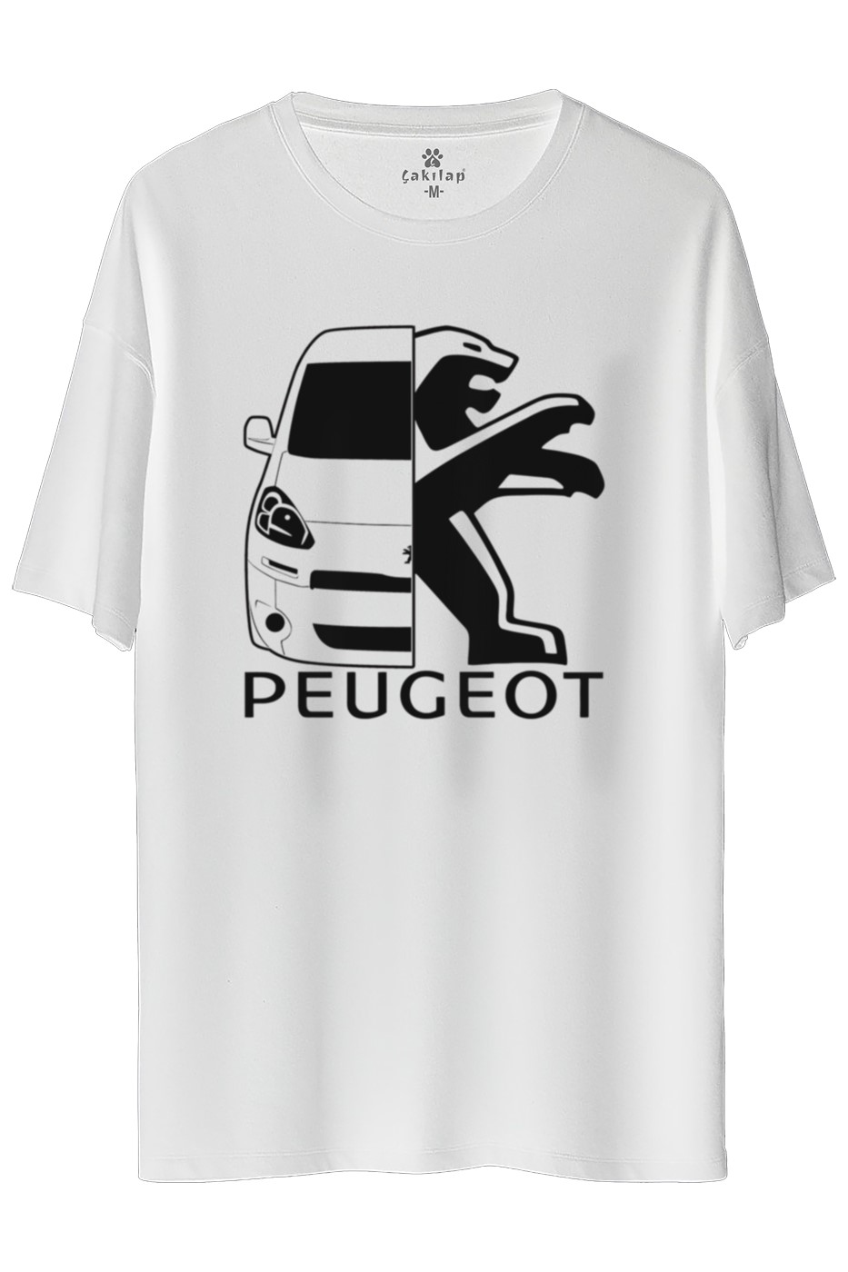 Peugeot Partner Baskılı Oversize Tişört