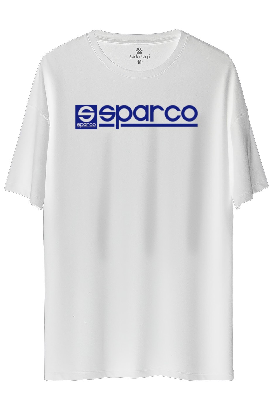 SparcoLogo Baskılı Oversize Tişört