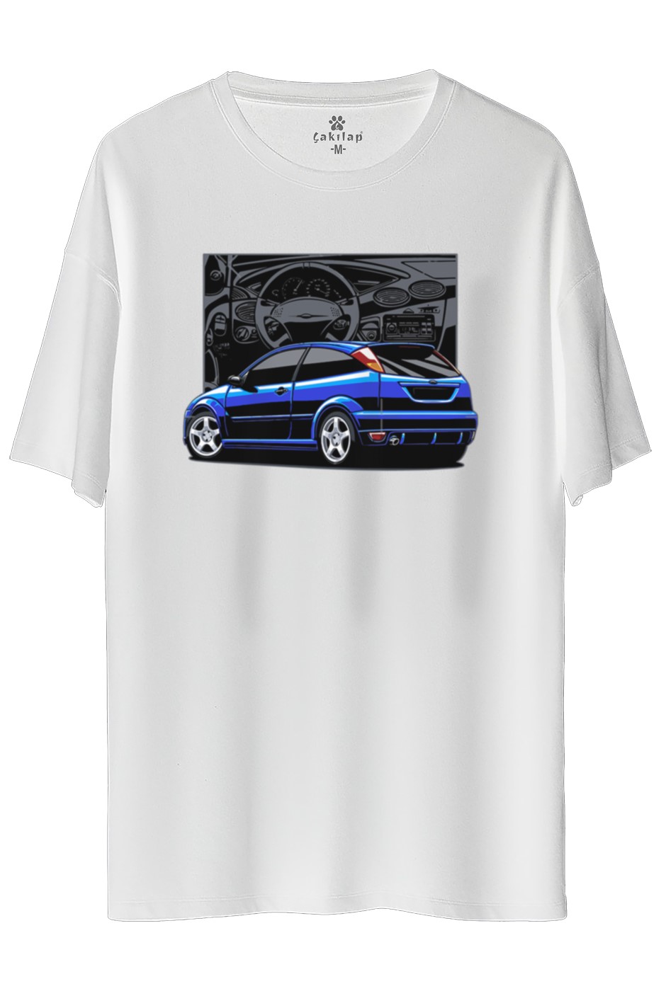 Ford Focus Mk1 Baskılı Oversize Tişört