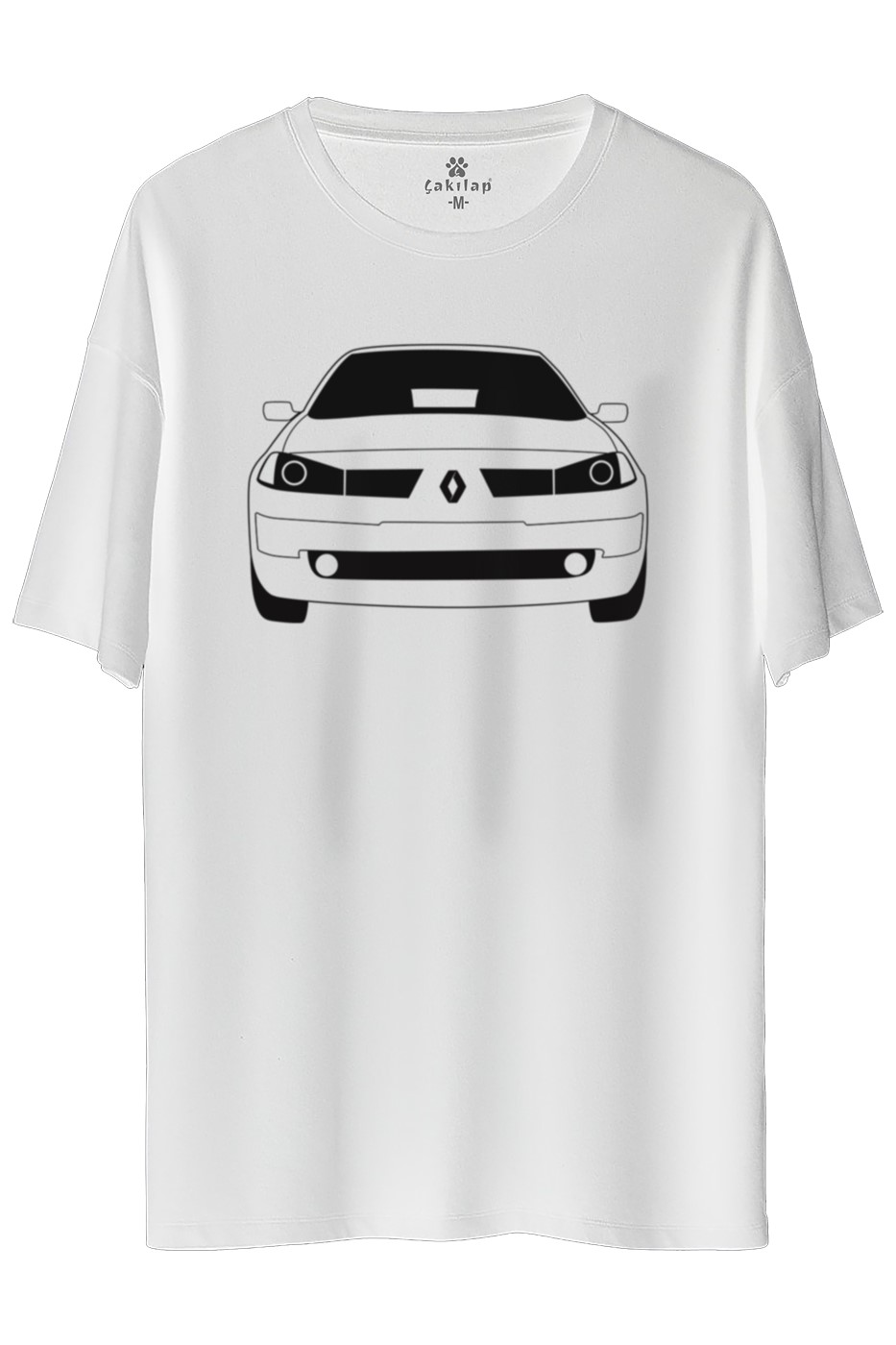 Renault Megane 2 Baskılı Oversize Tişört