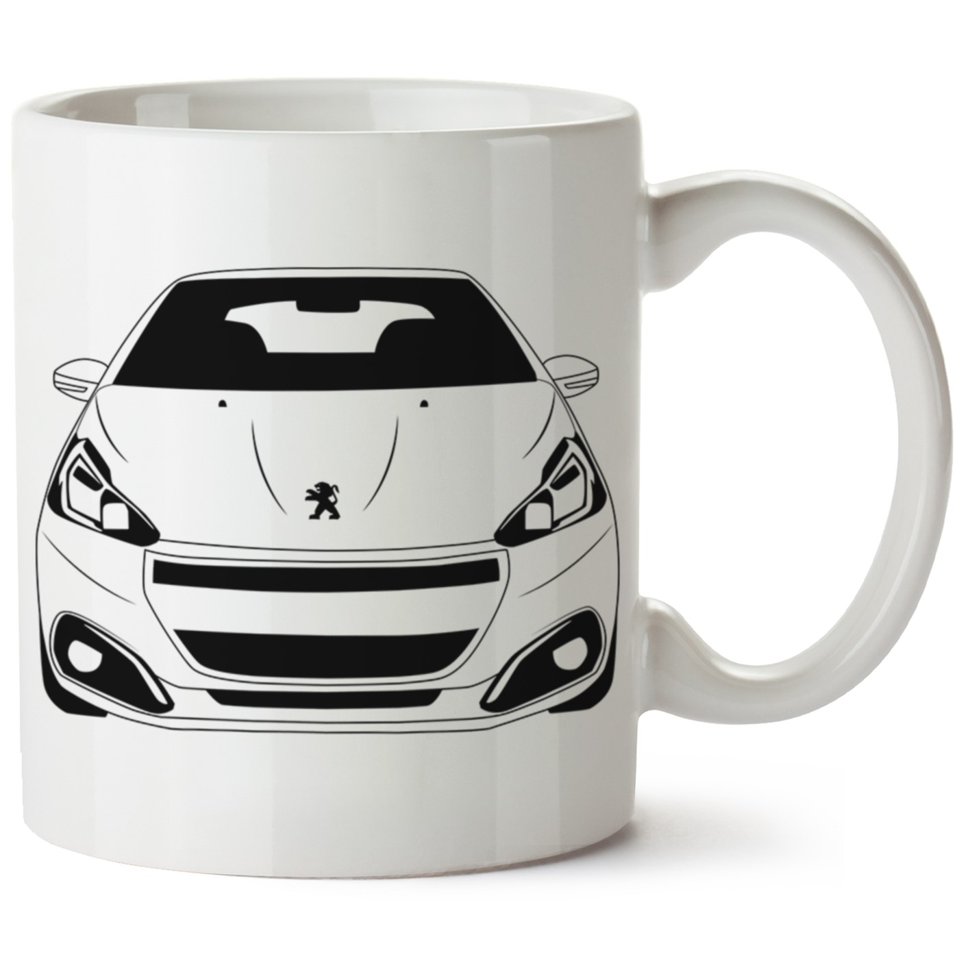 Peugeot 208 Baskılı Porselen Kupa Bardak