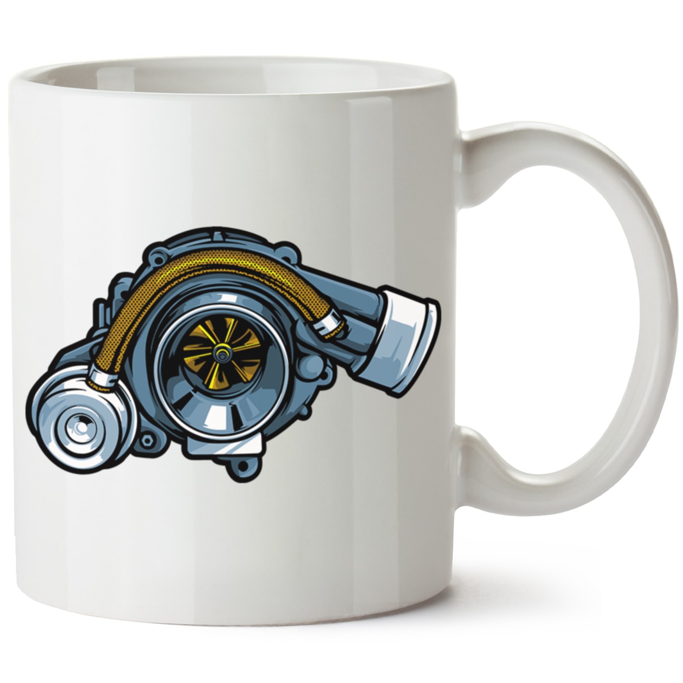 Turbo Baskılı Porselen Kupa Bardak