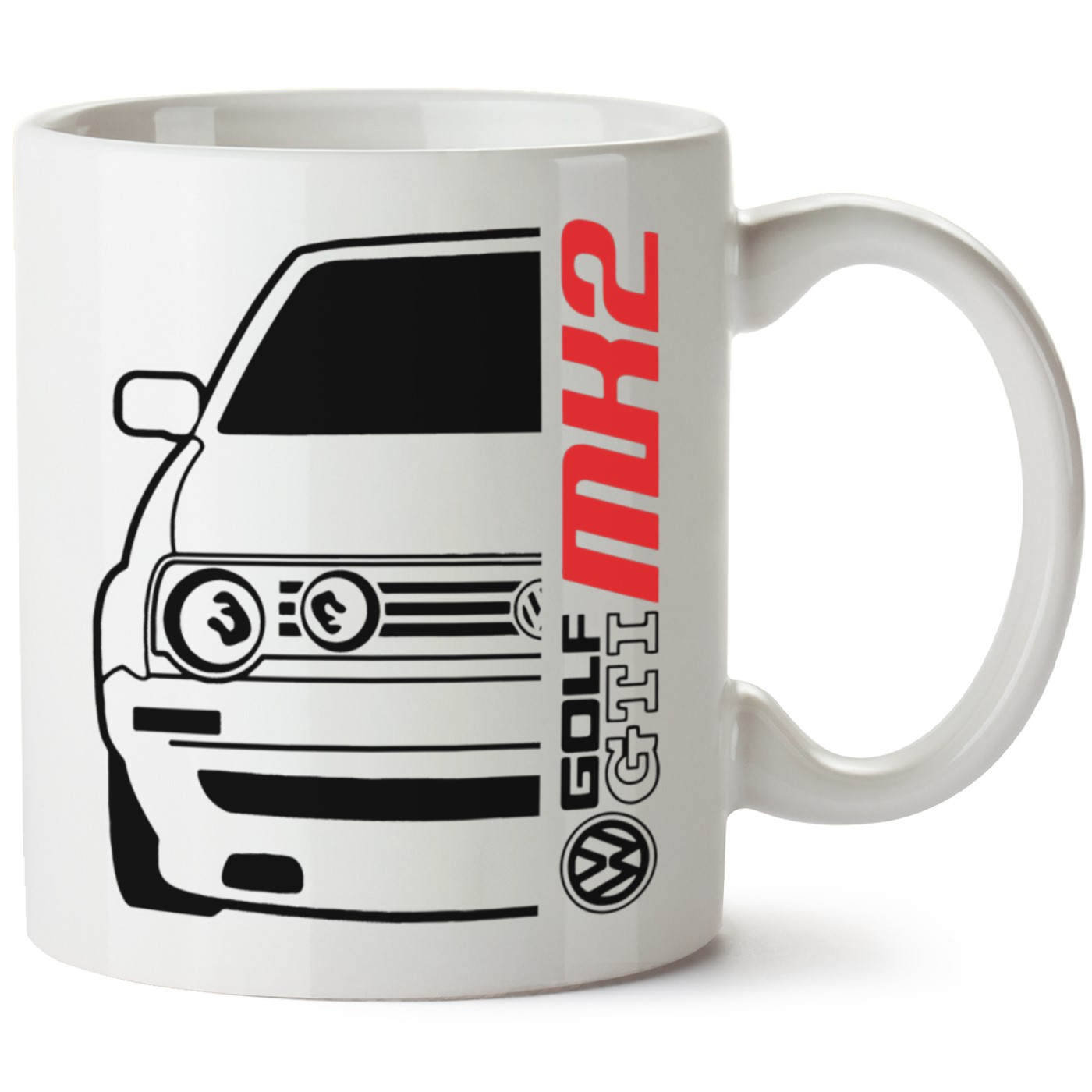 Vw Golf 2 Baskılı Porselen Kupa Bardak