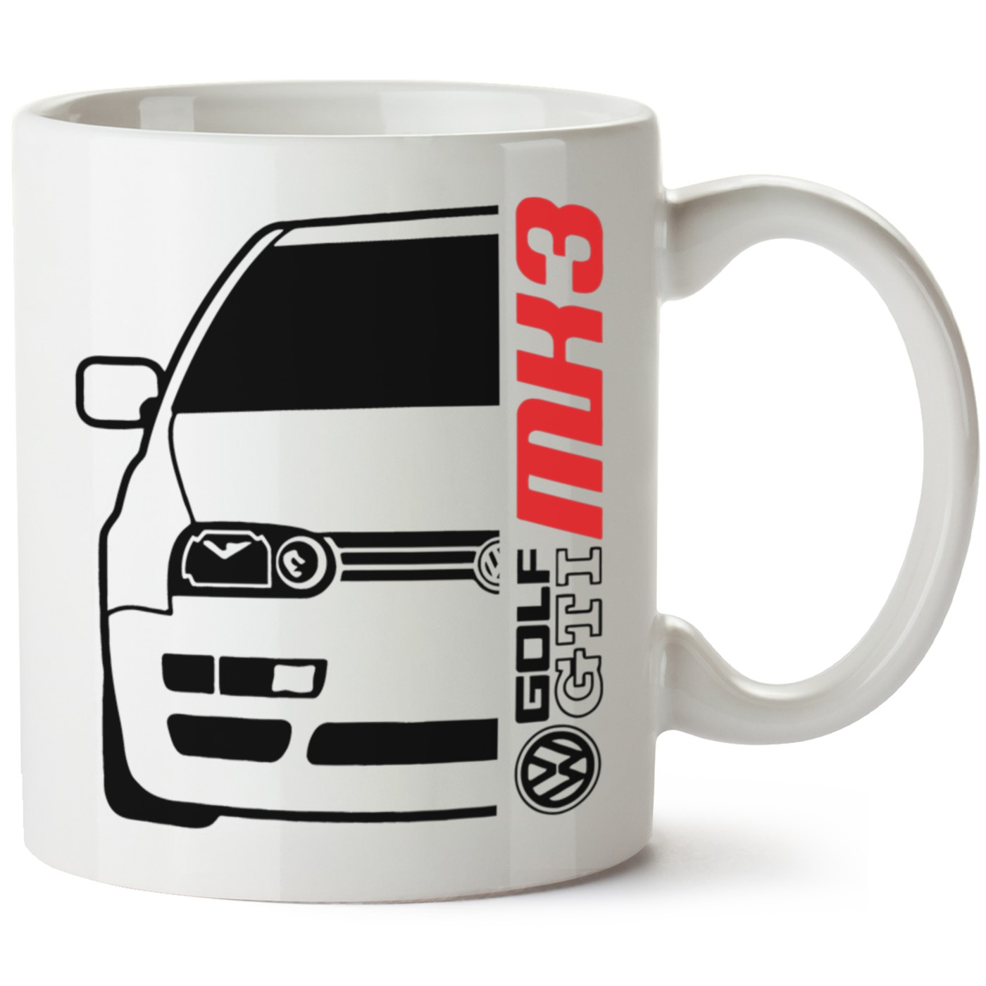 Vw Golf 3 Baskılı Porselen Kupa Bardak