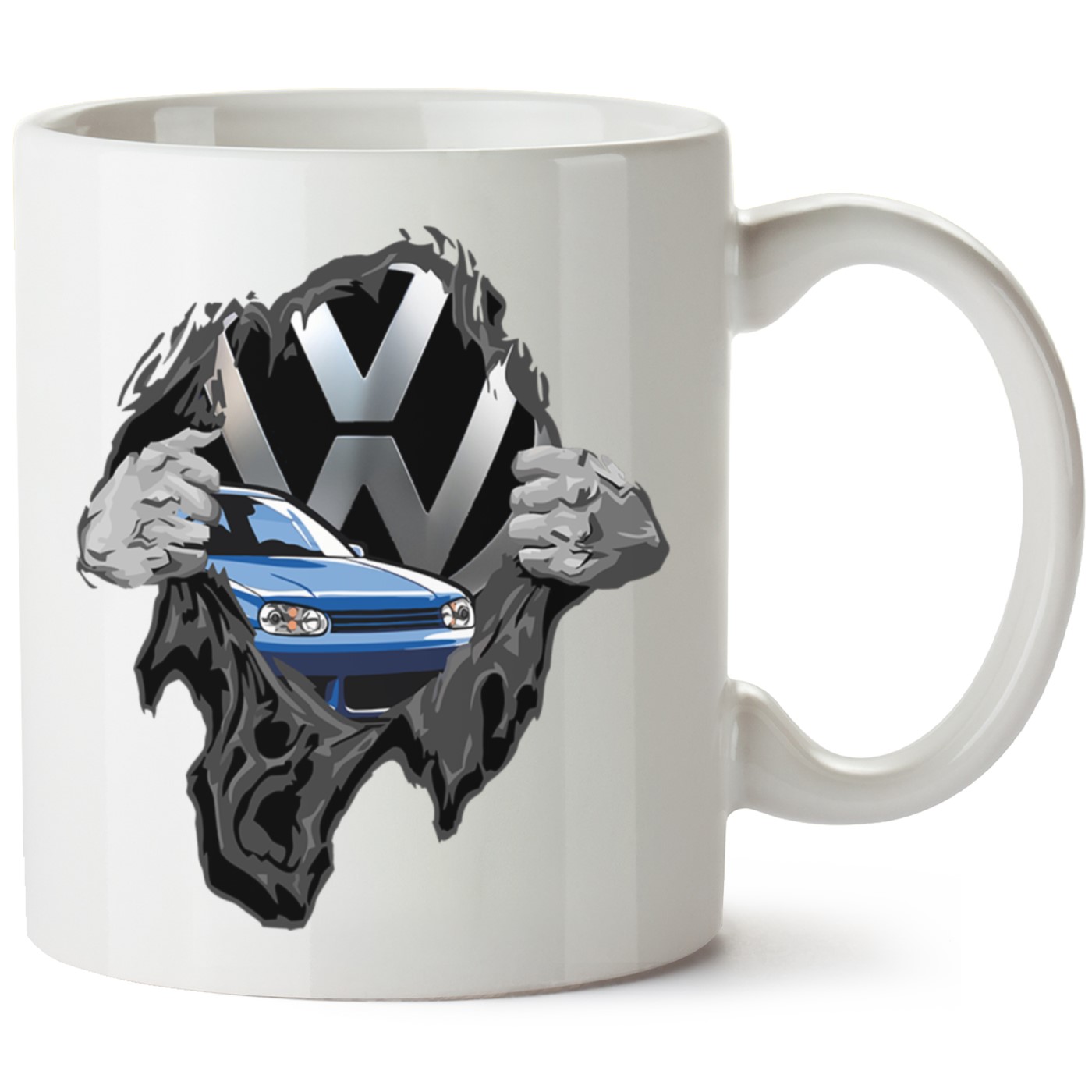 Vw Golf 4 Baskılı Porselen Kupa Bardak