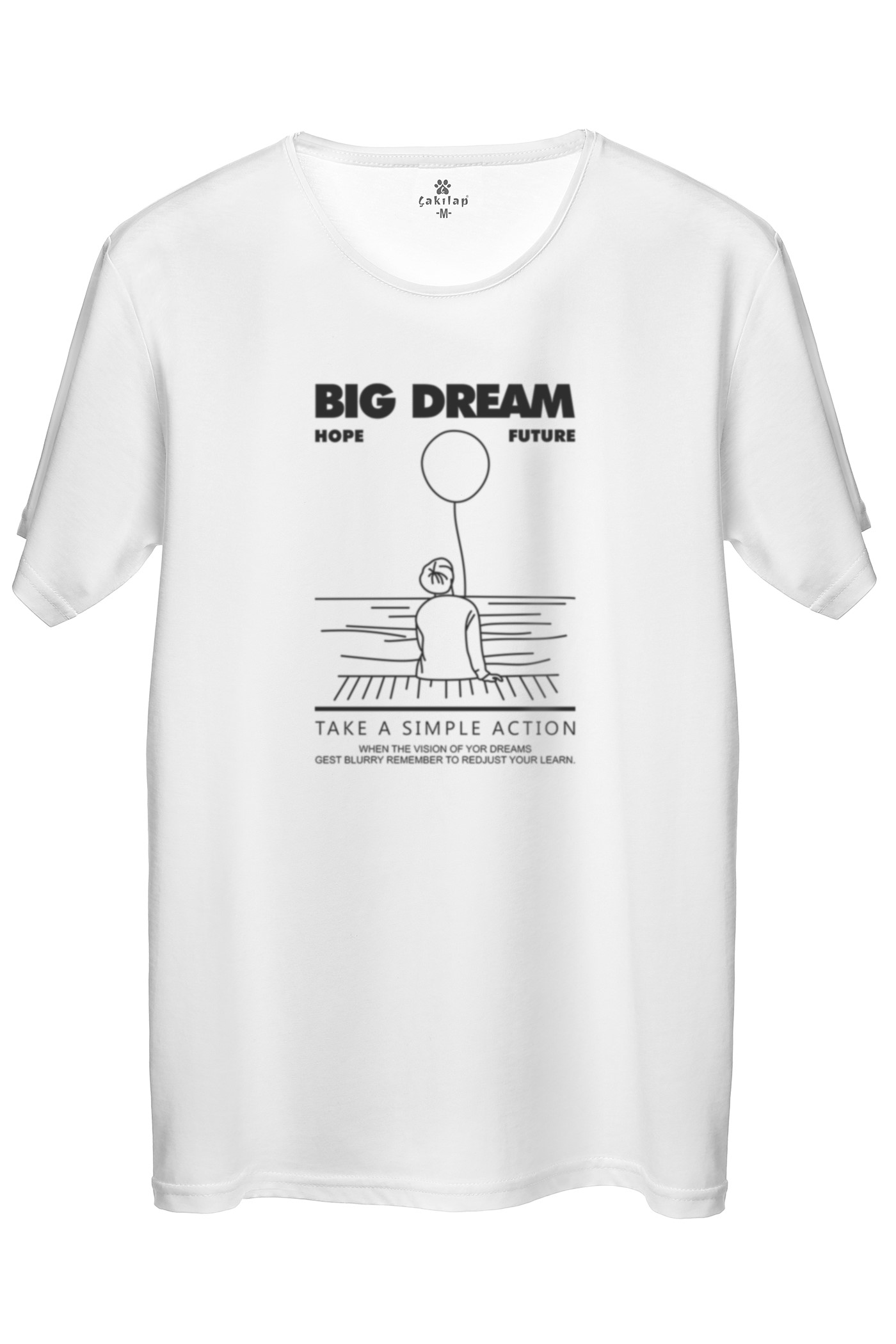 Big Dream  Baskılı Regular Tişört