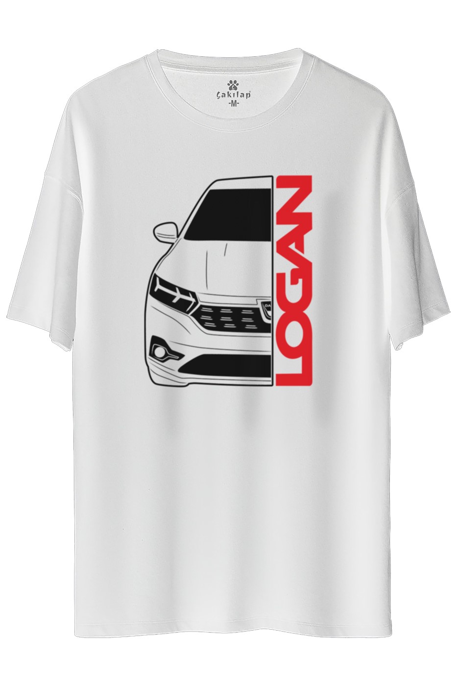 Dacia Logan Baskılı Oversize Tişört